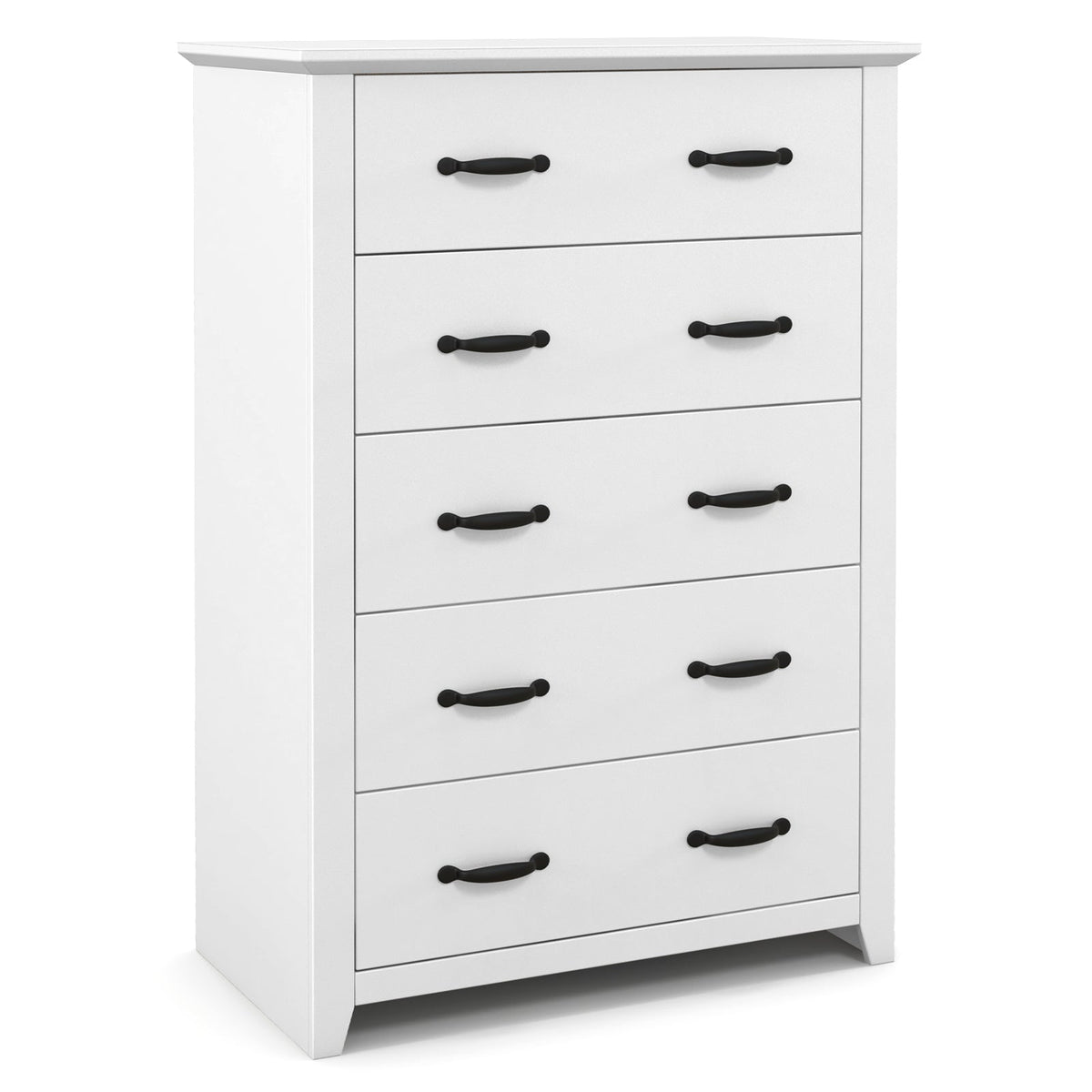 Tall Storage Dresser with 5 Pull-out Drawers for Bedroom Living Room