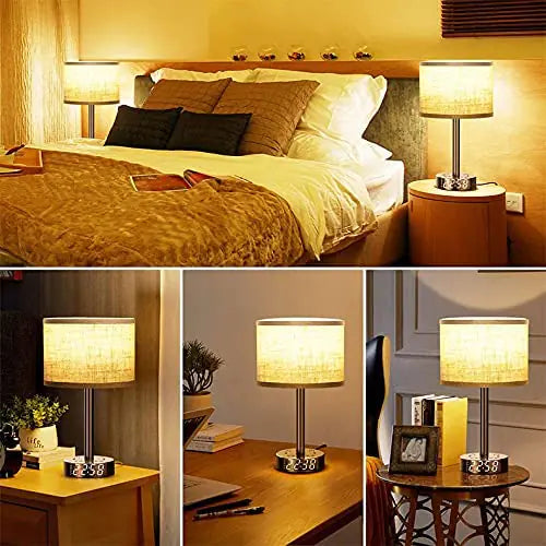 Bedside Table Lamp Alarm Clock