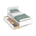 4-Piece Bedroom Furniture Set with Twin Size Bed Frame
