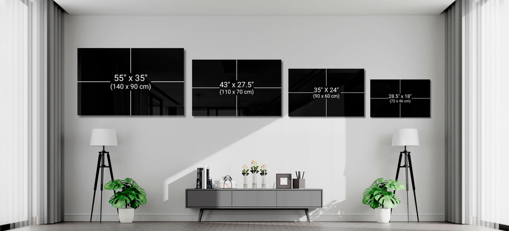 Ying Yang Glass Wall Art || Designer Collection
